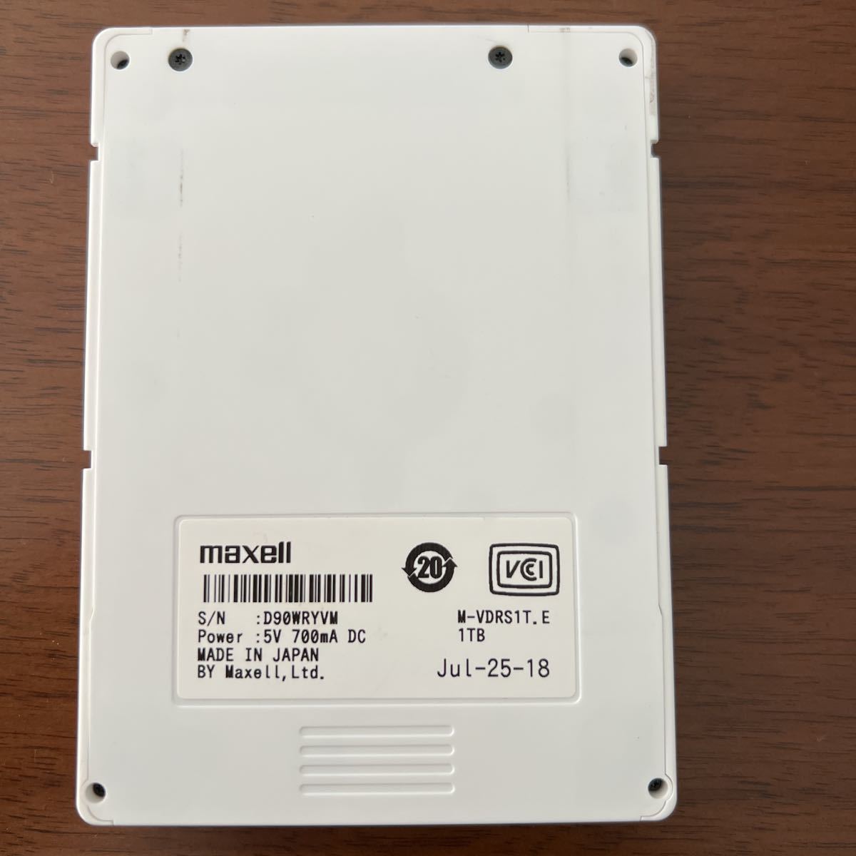 新品 未開封 マクセル maxell iVDR-S カセットHDD 1TB HITACHI Wooo ハードディスク アイヴィ 新品未開封