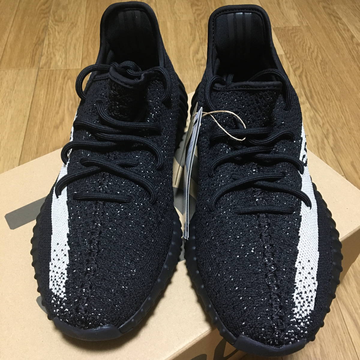 新品未試着 納品書付 26.5cm ADIDAS YEEZY BOOST 350 V2 CORE BLACK OREO アディダス イージー ブースト ブラック オレオ BY1604 国内正規