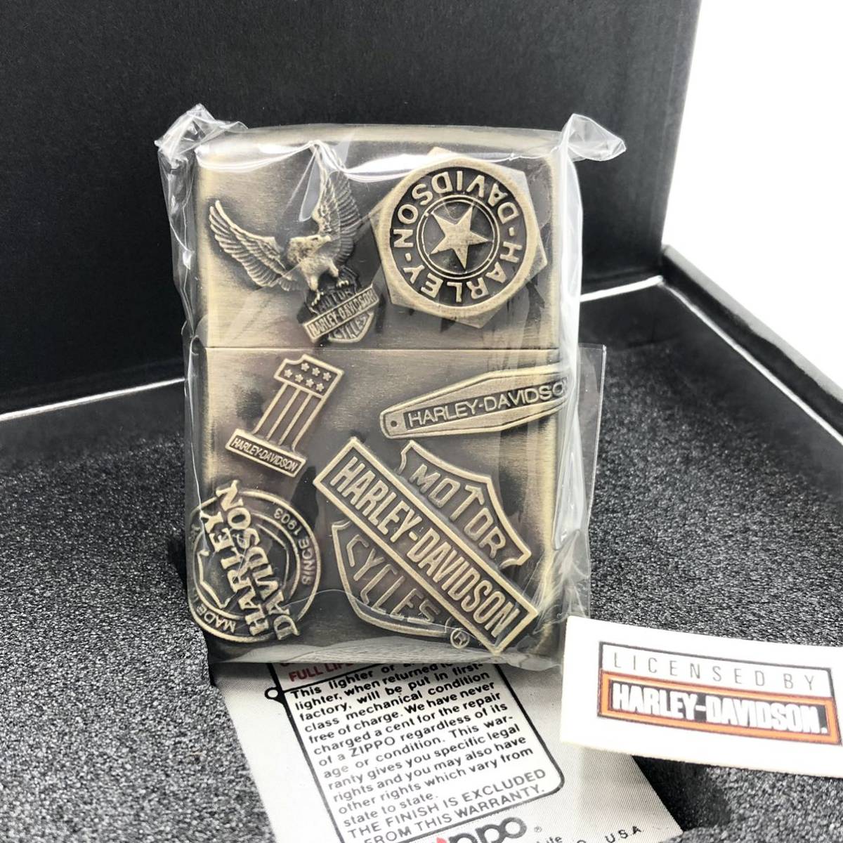 ヤフオク! - 34NG 未使用 ZIPPO HARLEY DAVIDSON solid brass...