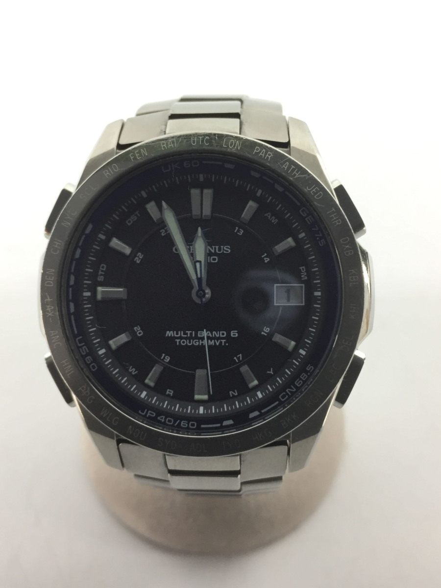 CASIO◇ソーラー腕時計・OCEANUS/型番:OCW-T1000F-2AJF/アナログ/SLV