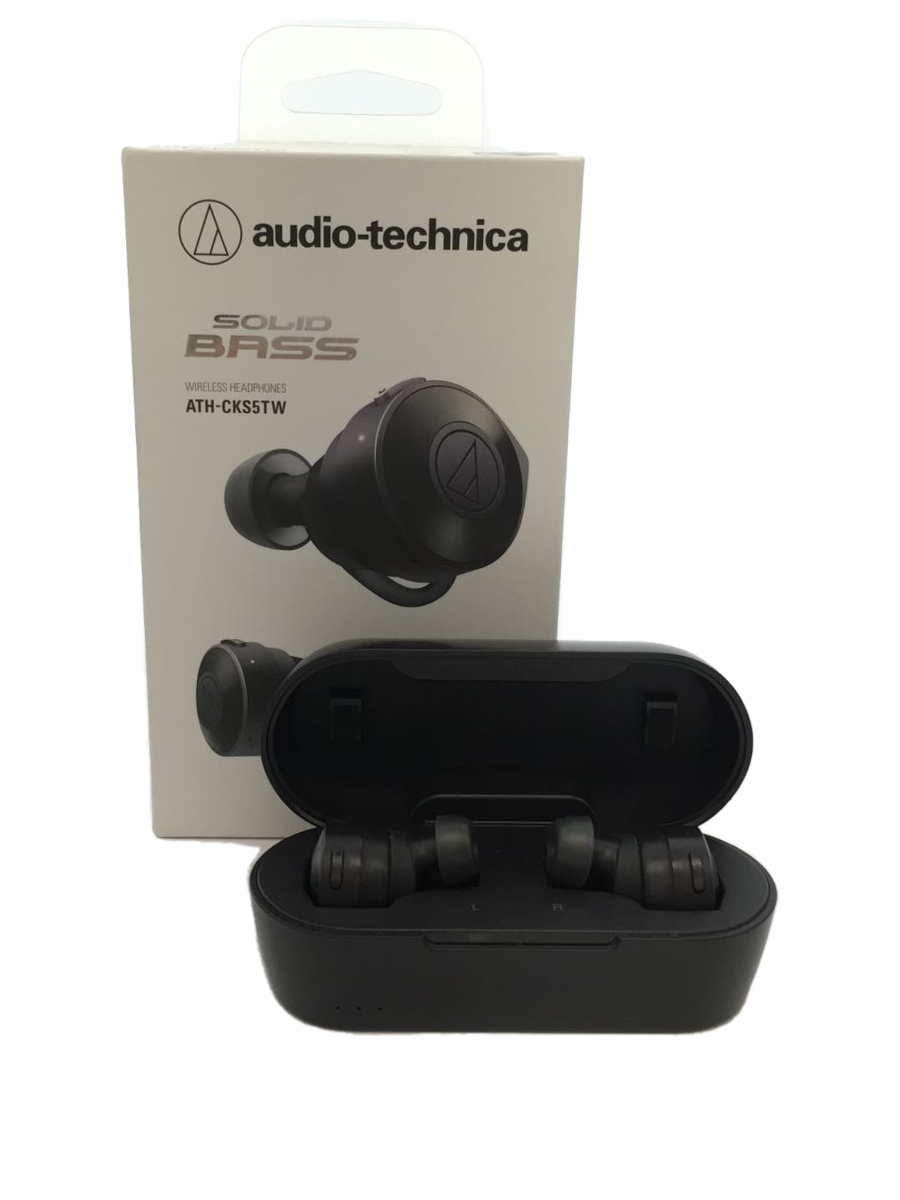 audio-technica◇イヤホン・ヘッドホン SOLID BASS ATH-CKS5TW BK [ブラック]