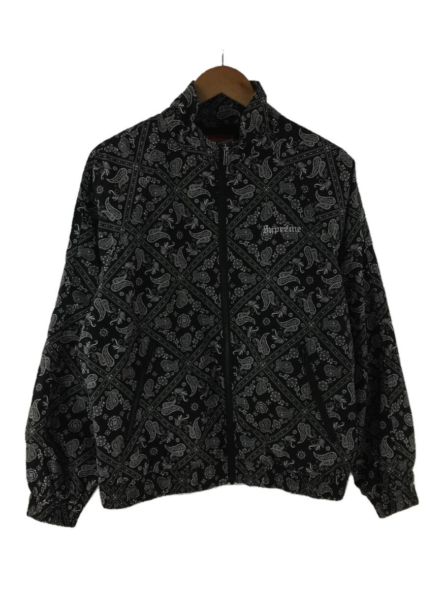 Supreme◇18SS/Bandana Track Jacket/S/コットン/BLK/ペーズリー