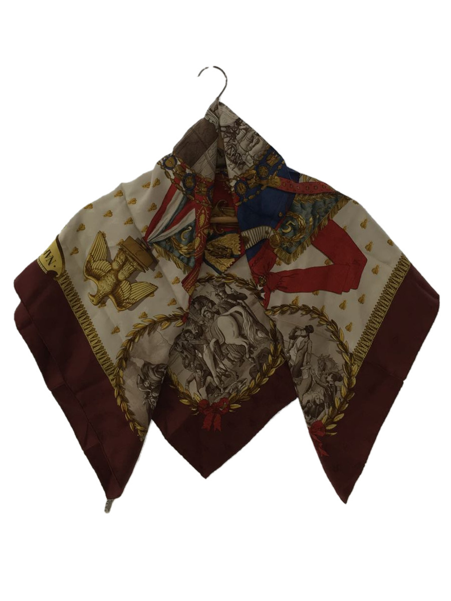 HERMES◇napoleon/カレ90/スカーフ/シルク/RED umbandung.ac.id