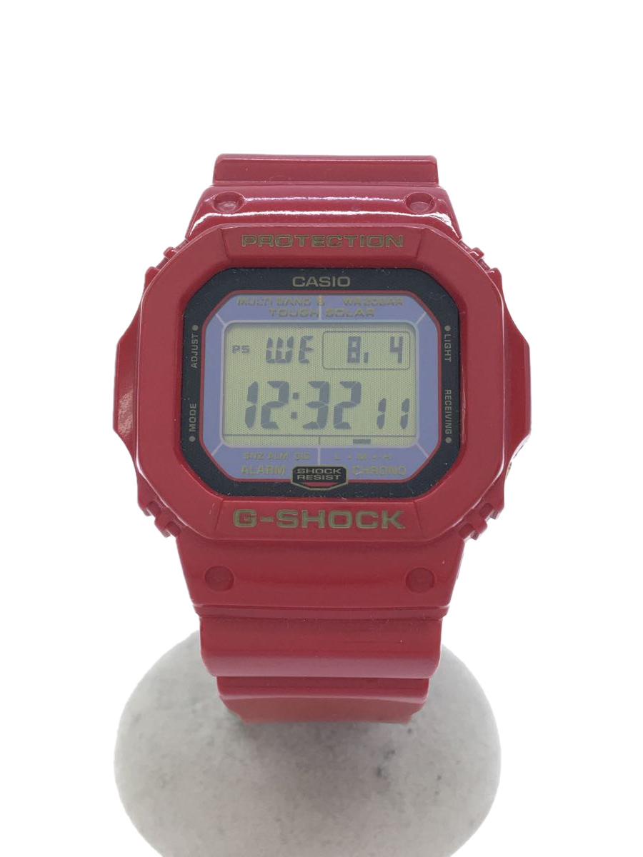 CASIO◇GW-M5630A/G-SHOCK/クォーツ腕時計/デジタル/ラバー/RED/30周年