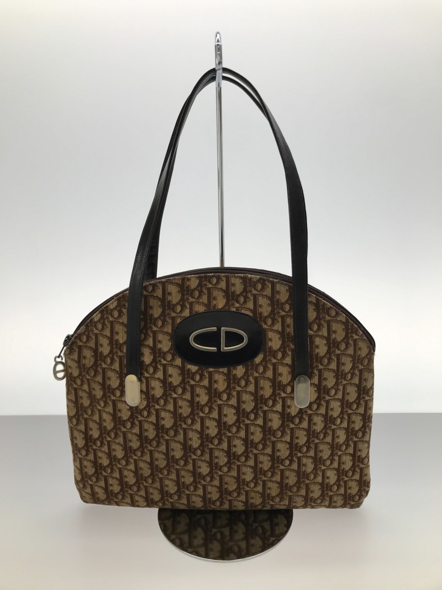Christian Dior◇ハンドバッグ/トロッター/総柄/キャンバス/レザー/革