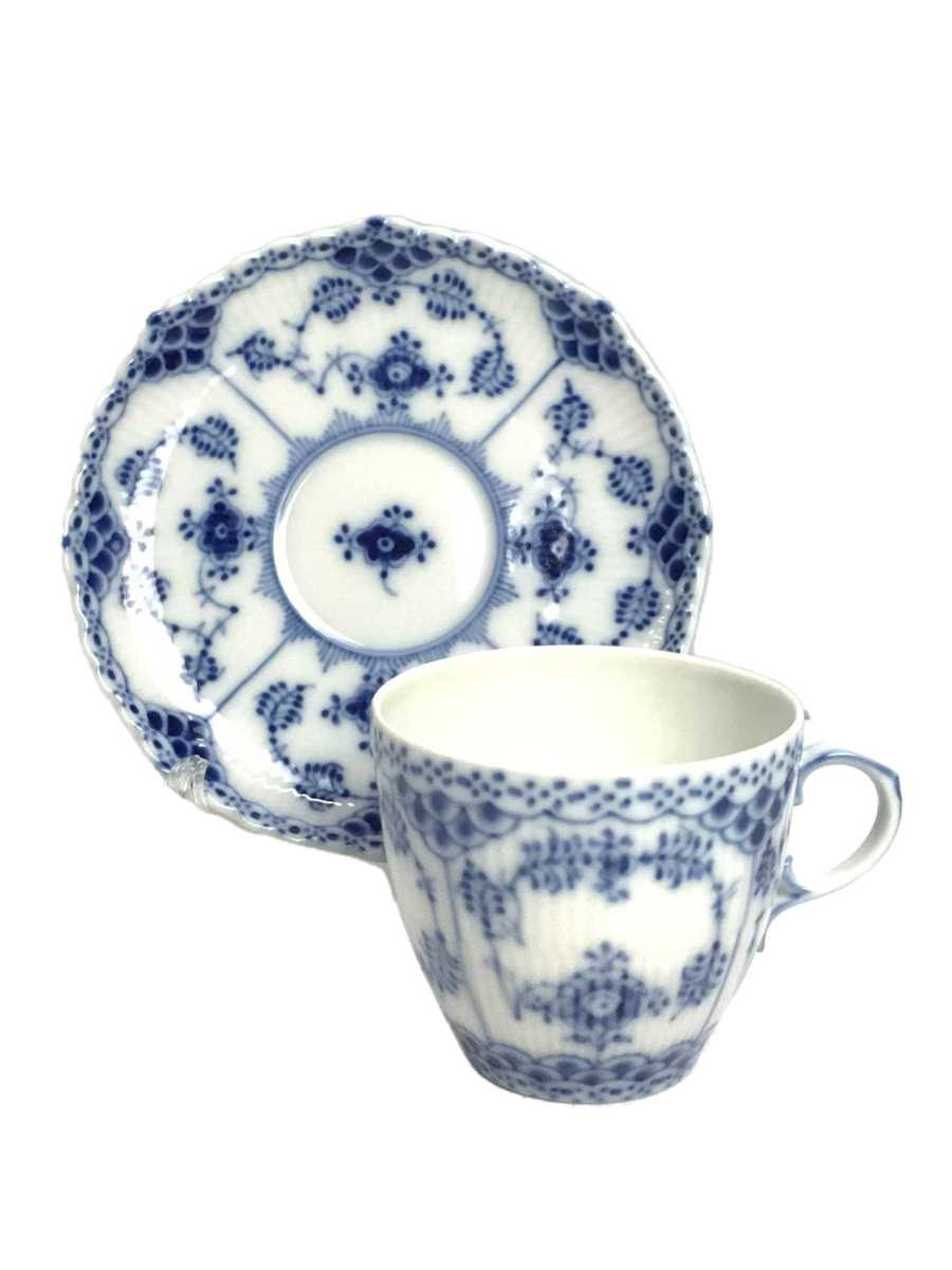 ROYAL COPENHAGEN◇カップ&ソーサー/ブルー/ロイヤルコペンハーゲン