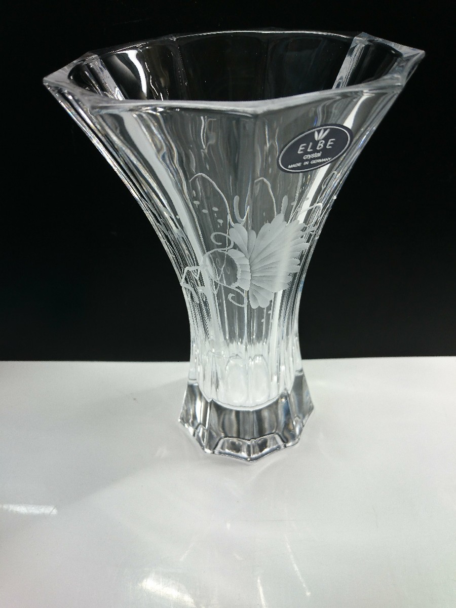 毎日激安特売で 営業中です エルベクリスタル Elbe Crystal 花瓶