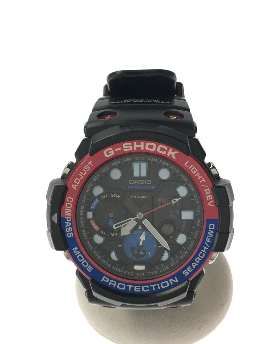 CASIO◇クォーツ腕時計・G-SHOCK/デジアナ/ラバー/ブラック bckediri.beacukai.go.id