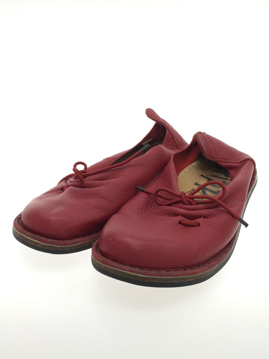驚きの値段  革靴 37 レッド シューズ レザー レディース トリッペン trippen ローファー/革靴