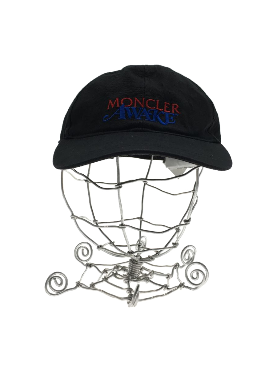 【WEB限定】 MONCLER◆キャップ/FREE/コットン/BLK/メンズ 野球帽