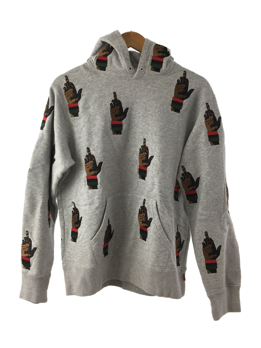【再入荷】 Supreme◆dead Sweatshirt/パーカー/S/コットン/GRY Hooded Embroidered RBG prez Sサイズ