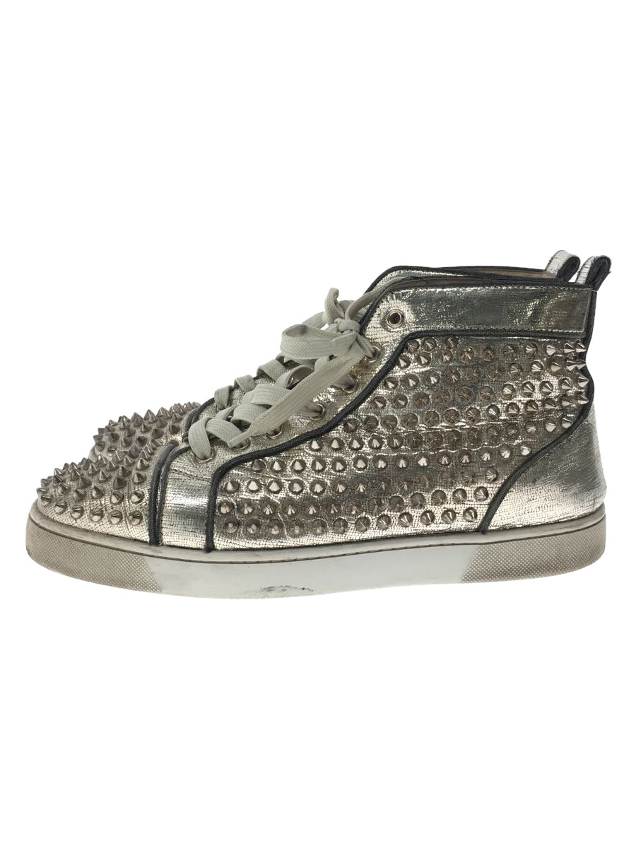 Christian Louboutin◇ハイカットスニーカー/43/GLDスパイクスタッズ
