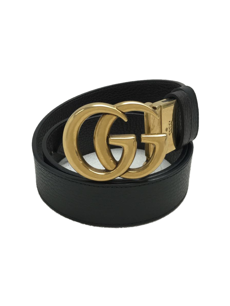 GUCCI◇グッチ/ベルト/リバーシブルレザーベルト/ダブルGバックル