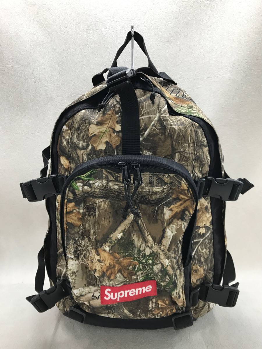 Supreme◇19AW/Backpack Real Tree Camo/リュック/ブラウン/総柄