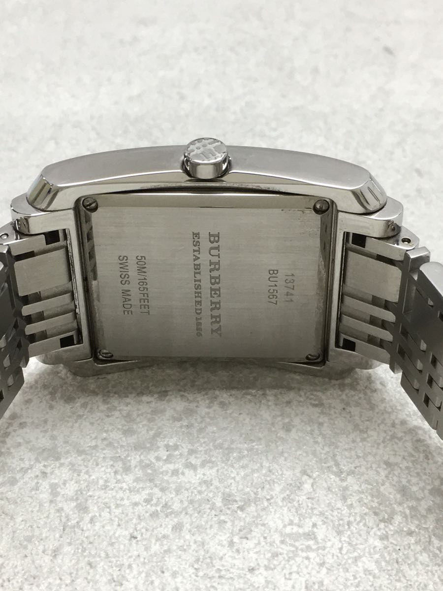 BURBERRY LONDON◇クォーツ腕時計/アナログ/-/シルバー/シルバー