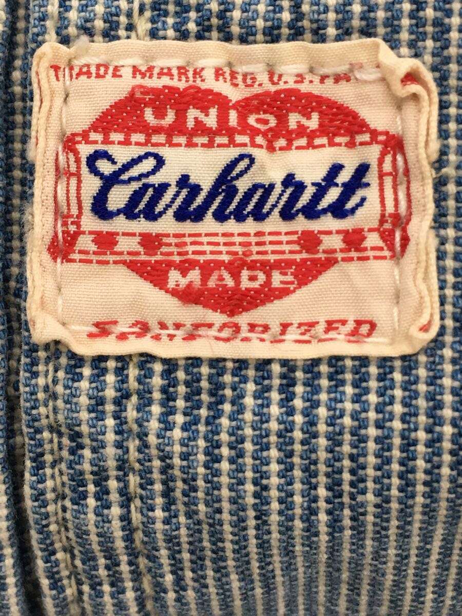 Carhartt◇オーバーオール/36/コットン/ストライプ/0686/ハートタグ