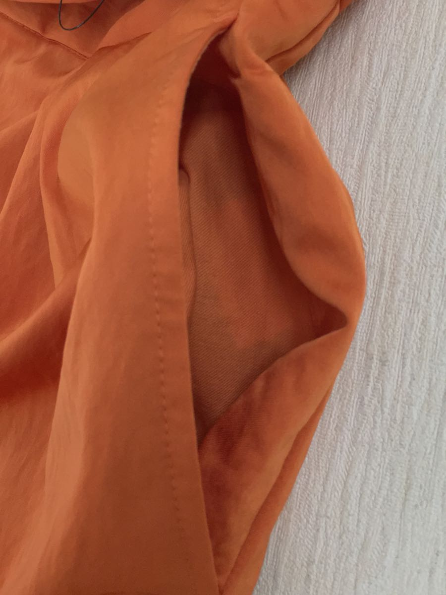 MAISON SPECIAL◇19SS/2タックサテンパンツ/38/レーヨン/ORN