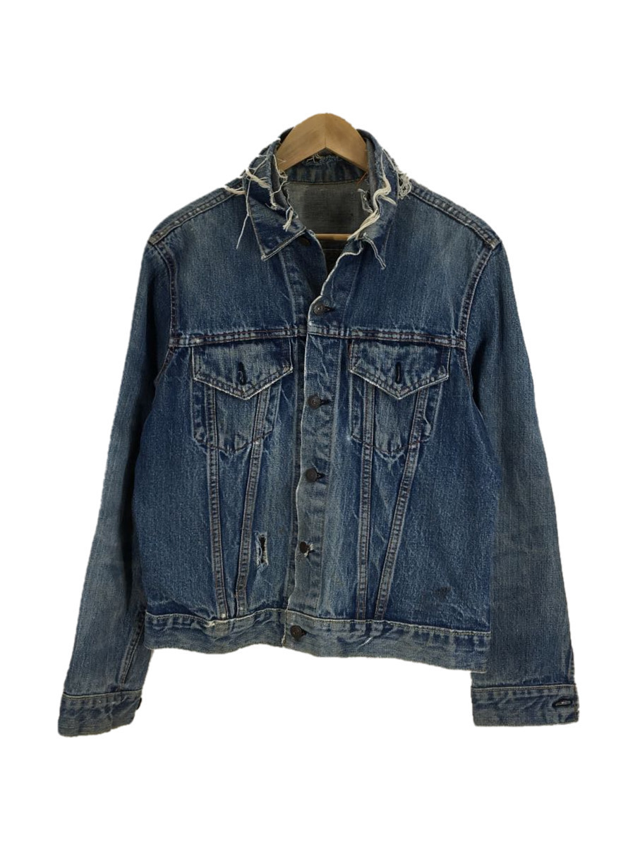 Levi’s◆70505/ボタン裏524/4th/BIG E/Gジャン/-/デニム/IDG/無地