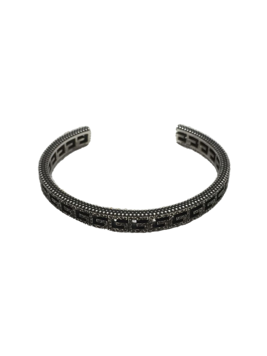 GUCCI◇スクエアG シルバー ブレスレット/576990/サイズ17/バングル