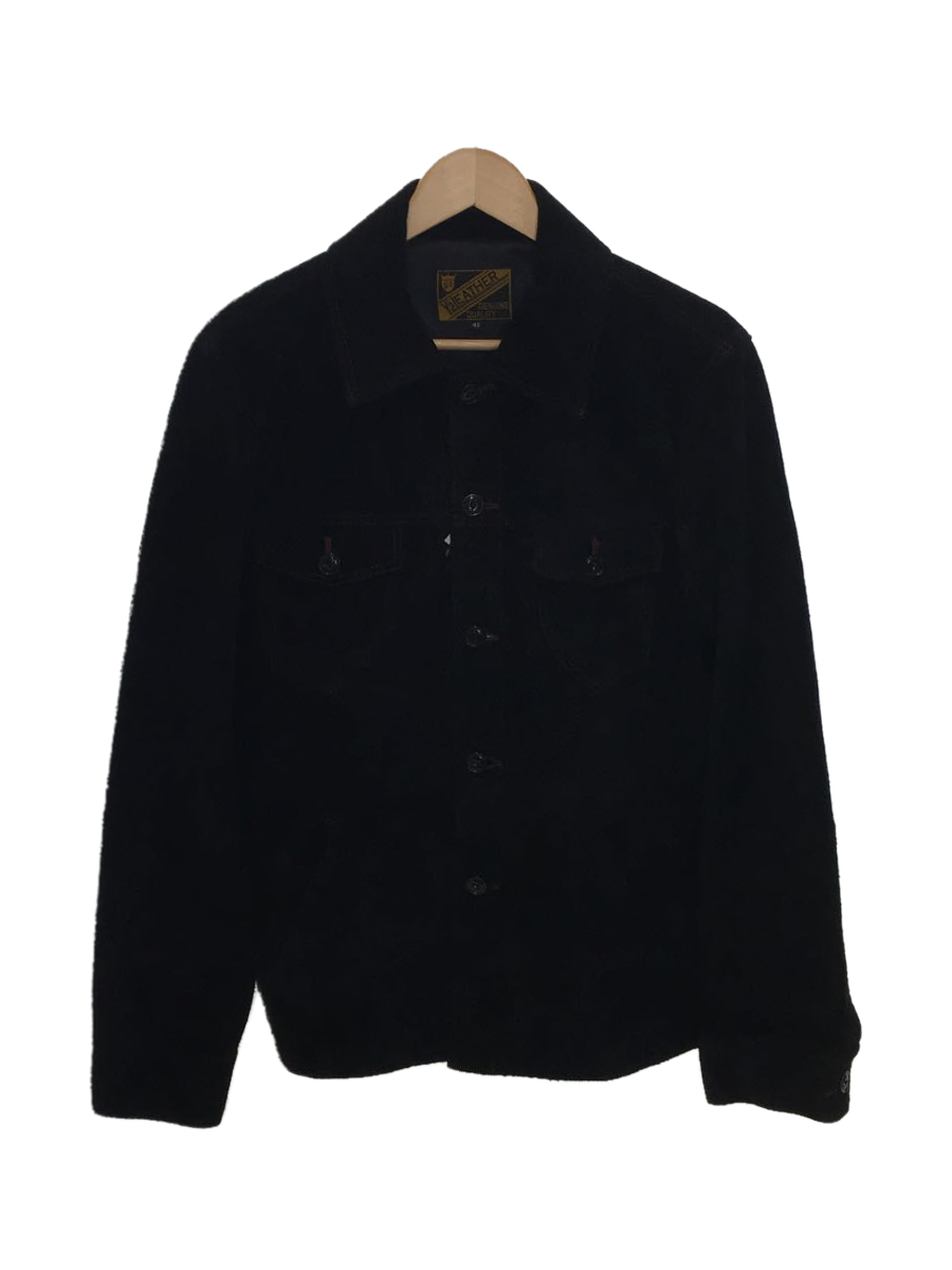 直販割引品  レザー jacket leather suede black Vintage レザージャケット