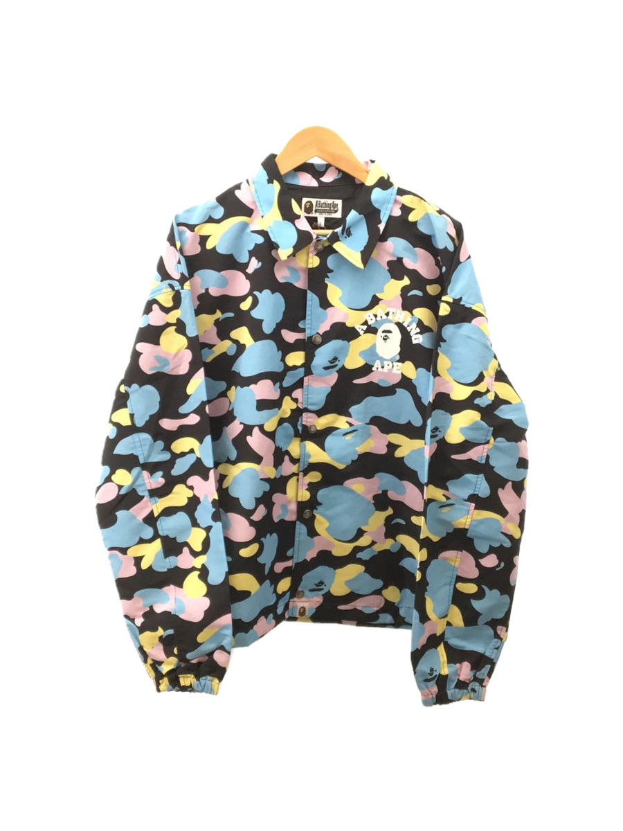 A BATHING APE◇マルチカモコーチジャケット/L/ナイロン/マルチカラー