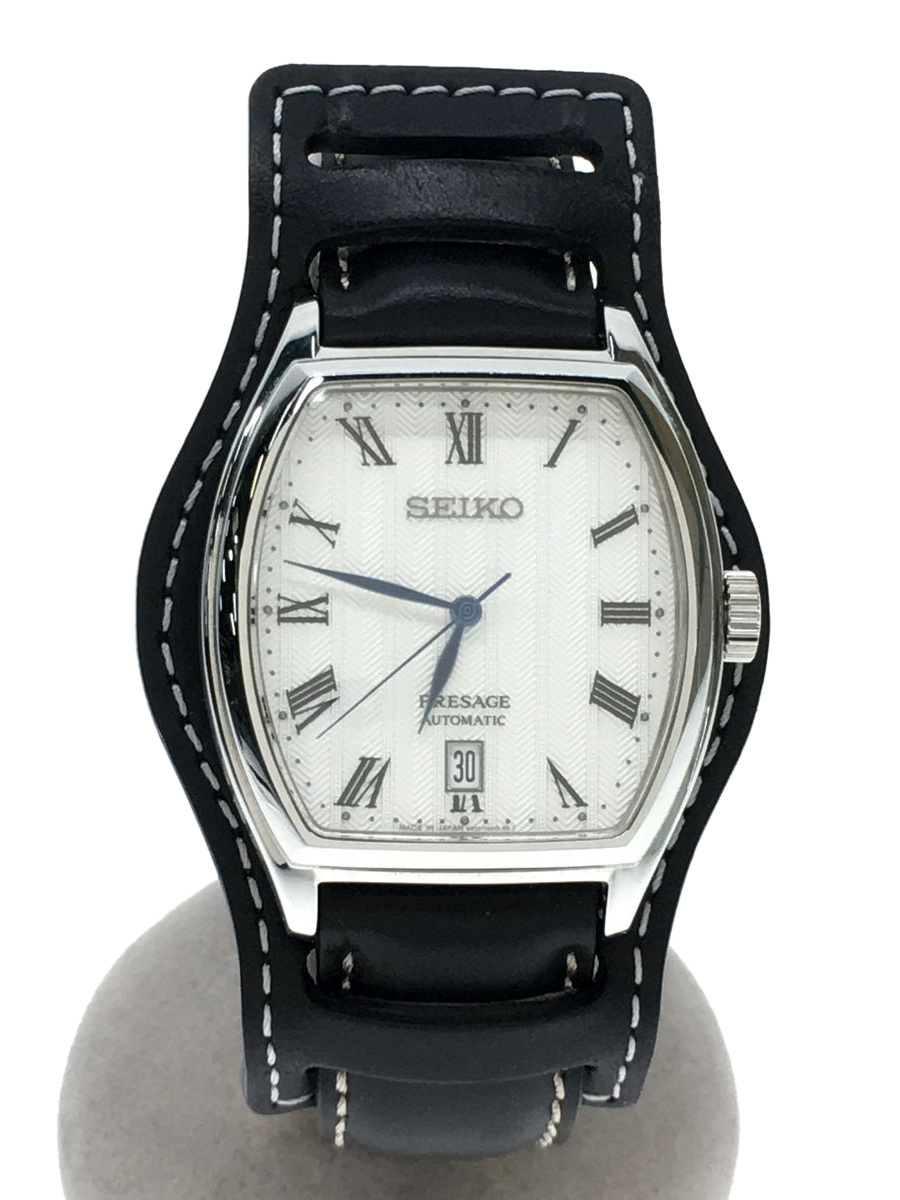 SEIKO◇プレサージュ/4R35-02V0/自動巻腕時計/アナログ/レザー