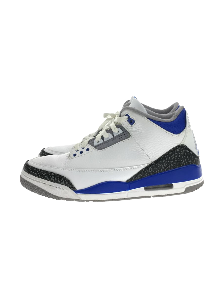 NIKE◇ナイキ/AIR JORDAN 3 RETRO_エアジョーダン 3 レトロ/29cm/WHT