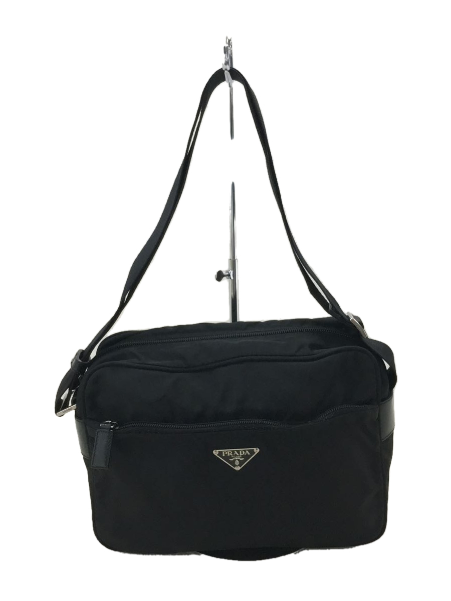 PRADA◇ショルダーバッグ/ナイロン/ブラック/1BC421 gruporio.net