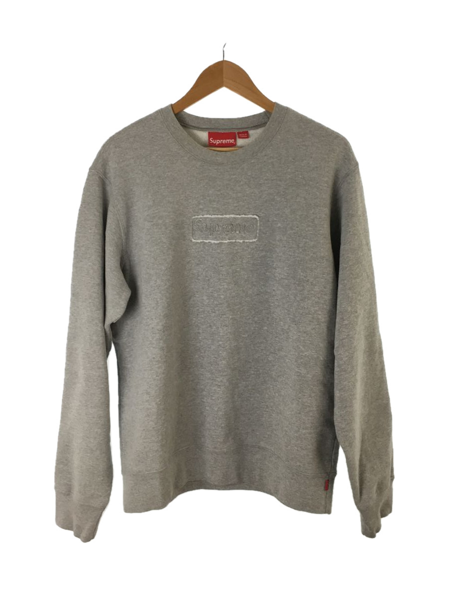 Supreme◇20SS/Cutout Logo Crewneck/スウェット/M/コットン/GRY www