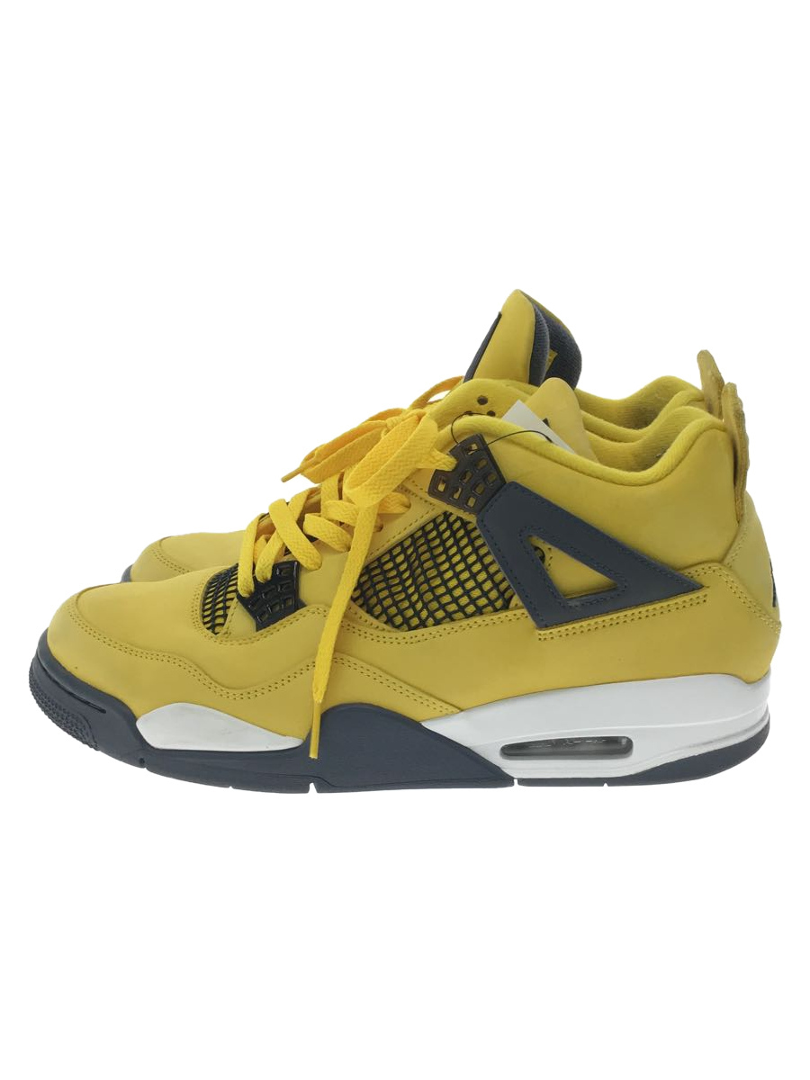 NIKE◇AIR JORDAN 4 RETRO/CT8527-700/ハイカットスニーカー/29cm/YLW