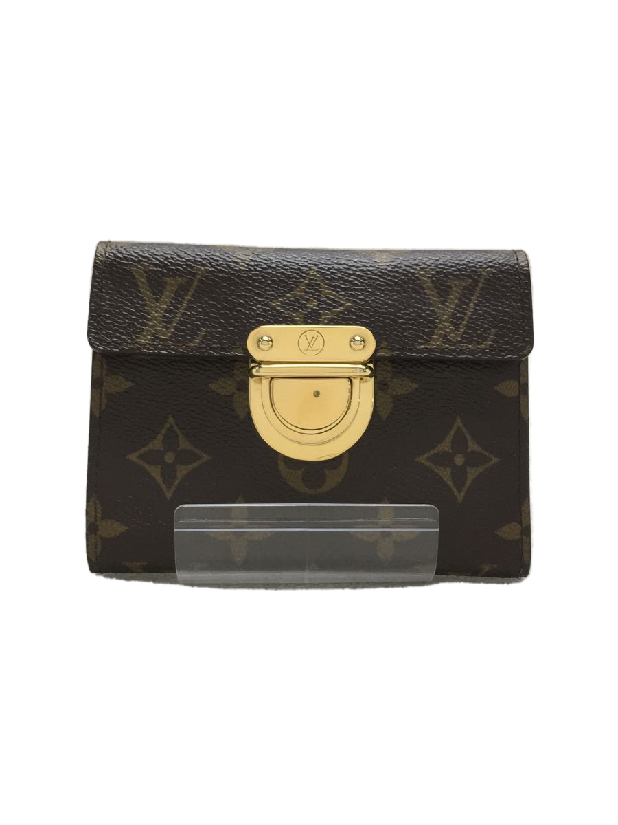 LOUIS VUITTON◇ポルトフォイユコアラ_モノグラムキャンバス/PVC/BRW
