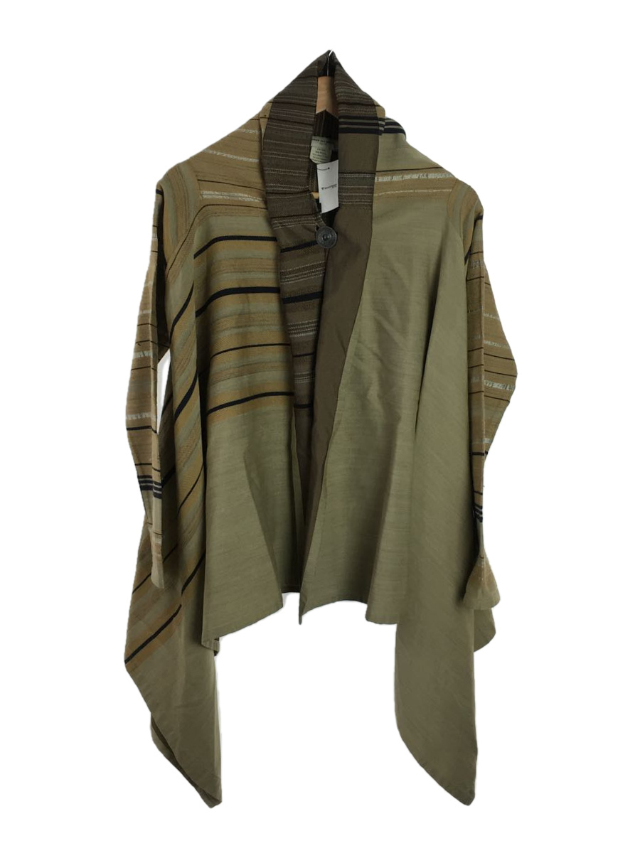 DRIES VAN NOTEN◇90~00s/シルク混 変形カーディガン/36/シルク/BEG