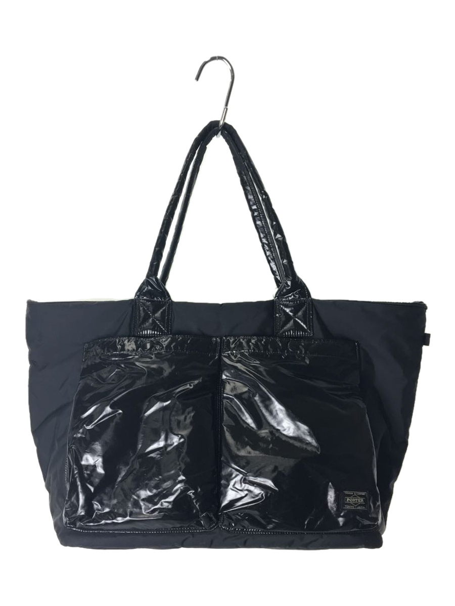 PORTER◇ナイロン切替/トートバッグ/PVC/BLK/無地 www.cleanlineapp.com
