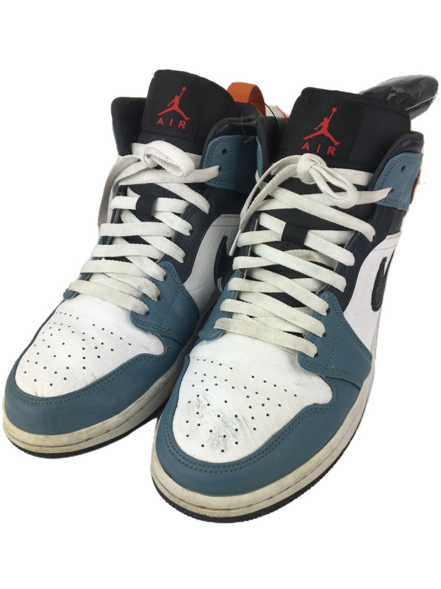 NIKE◇AIR JORDAN 1 MID SE FRLS APLA/エアジョーダン 1/27.5cm/WHT/箱