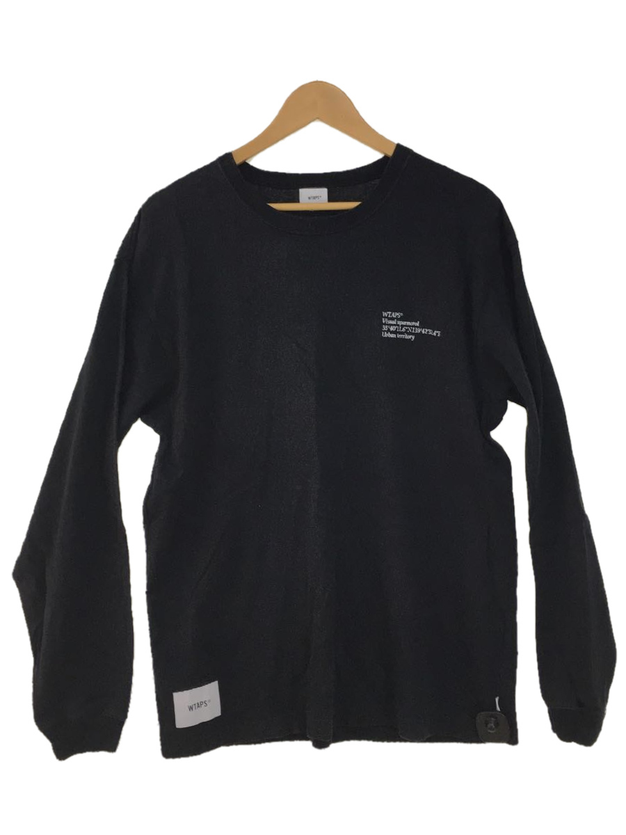 WTAPS◇長袖Tシャツ/1/コットン/BLK/無地 smkn1geger.sch.id