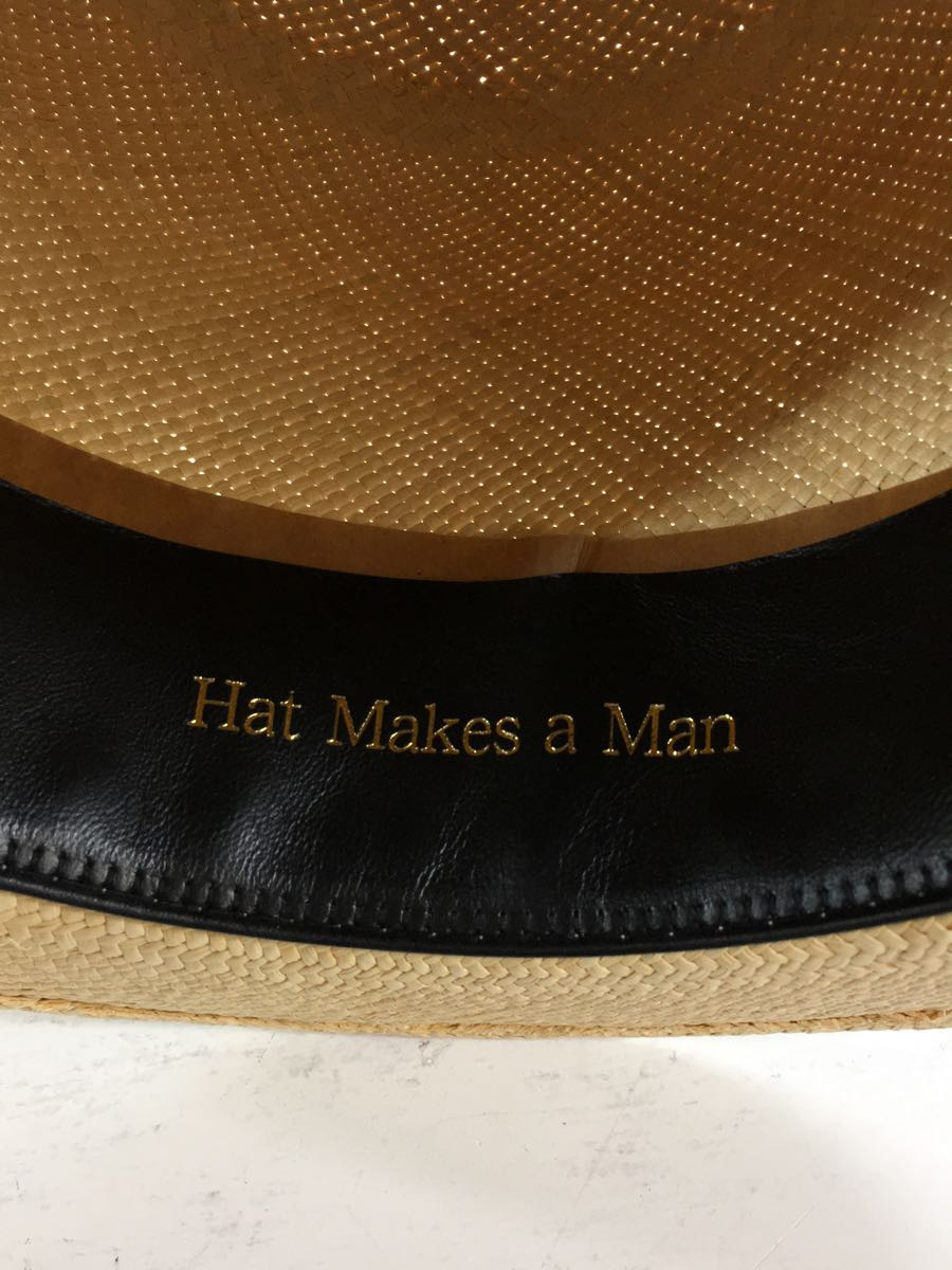THE FAT HATTER/Boater Hat/Size:58/ストローハット/ベージュ/無地 www