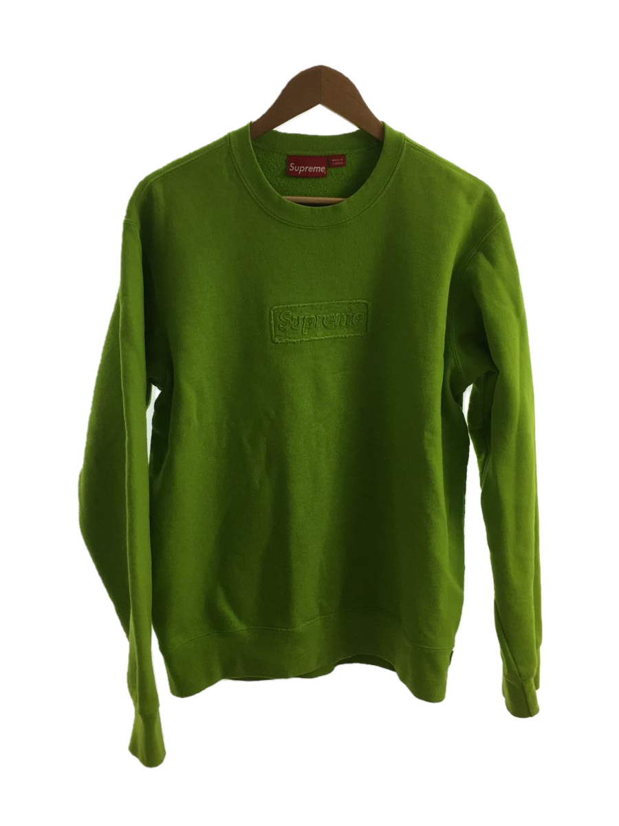Supreme Cutout Logo Crewneck Lime M | www.jarussi.com.br