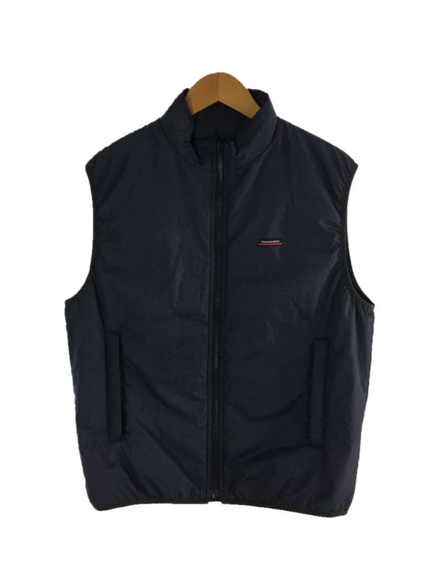 DESCENDANT◇21AW/LOAD PADDING VEST/ロゴ/リバーシブル中綿入りベスト