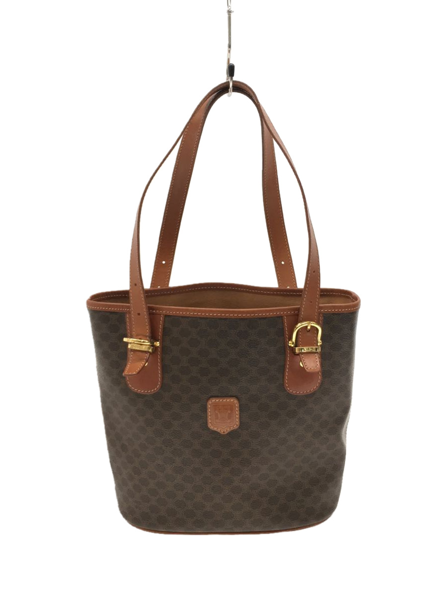 正規品・保証付 CELINE セリーヌ マカダム トートバッグ バケツ型
