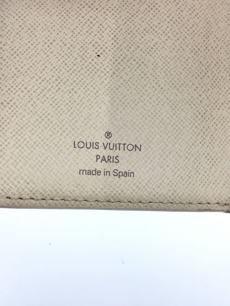 LOUIS VUITTON◇ポルト・フォイユ・コアラ_ダミエ・アズール_WHT/PVC