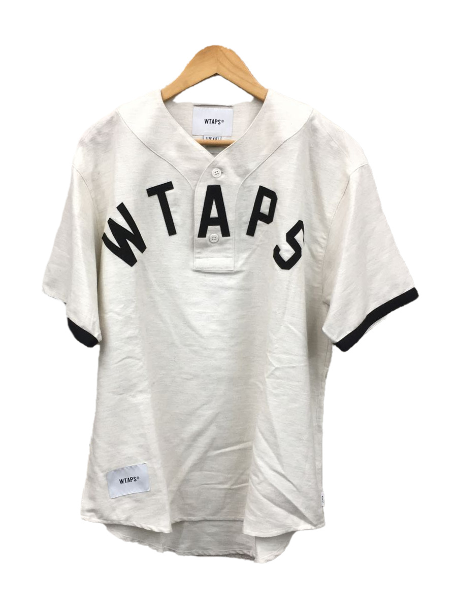 WTAPS◇22SS/LEAGUE/SS/COTTON FLANNEL/ベースボールシャツ/1/コットン