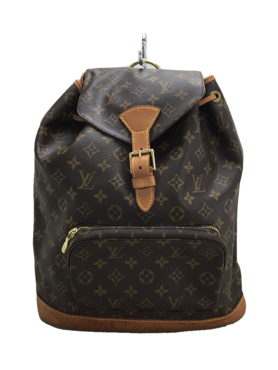 LOUIS VUITTON◇M51135/モンスリ_モノグラム_BRW/リュック/バック