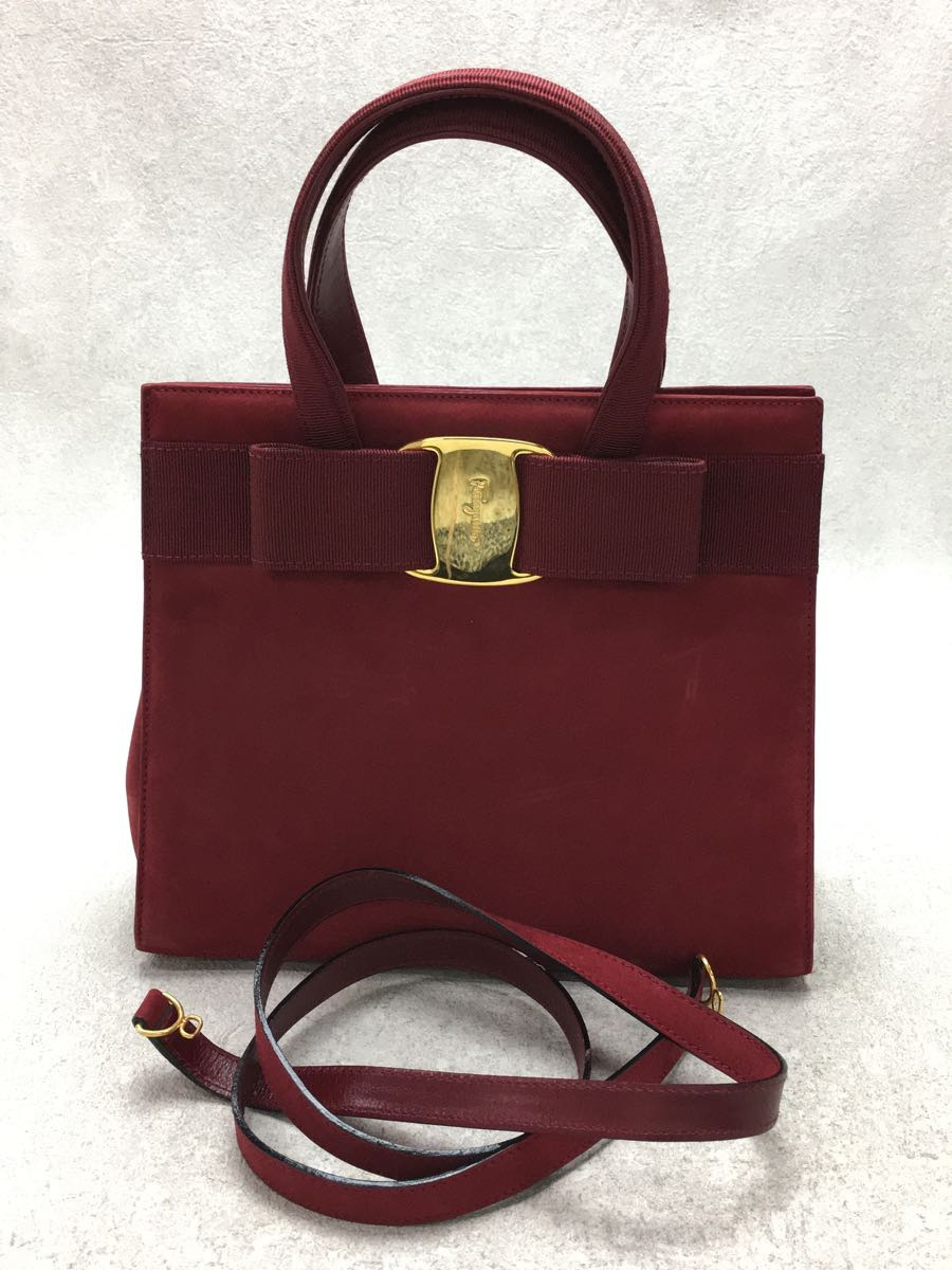Salvatore Ferragamo◇BA214178/VALA/ヴァラリボン装飾 ハンドバッグ