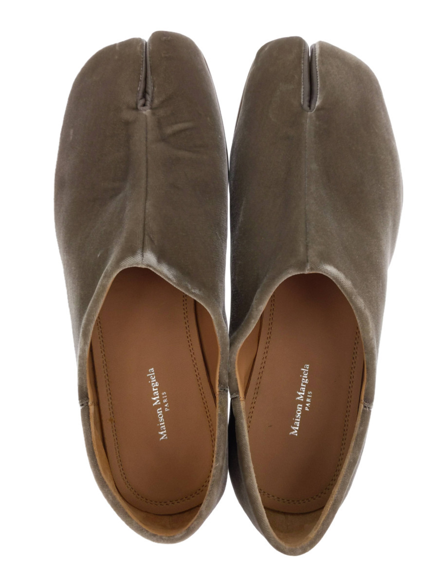 Maison Margiela◇19AW/足袋BABOUCHE/TABI/シューズ/42/カーキ/ベロア