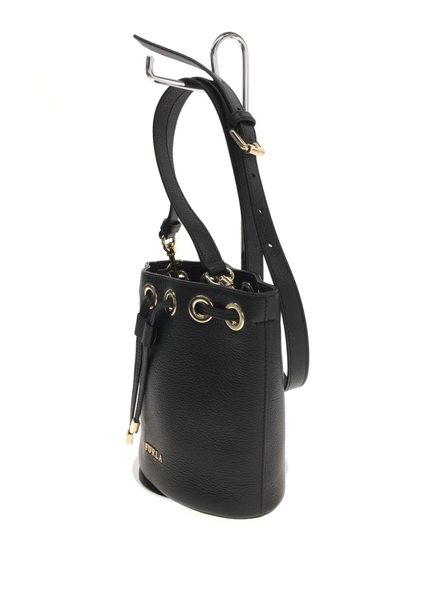 46%割引FURLA◇ショルダーバッグ/BLK/無地//バケット - www ...