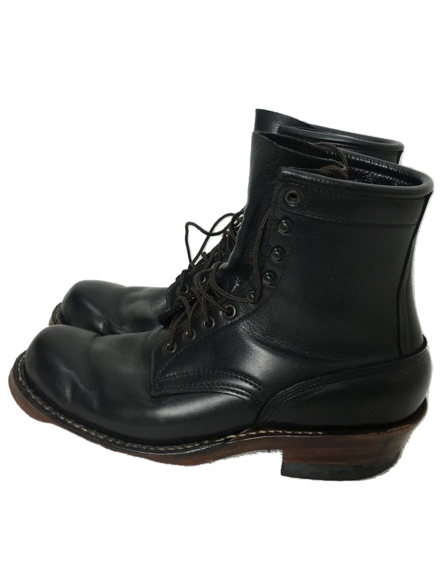 WHITE'S BOOTS◇ホワイツブーツ/レースアップブーツ/US9.5/BLK/レザー