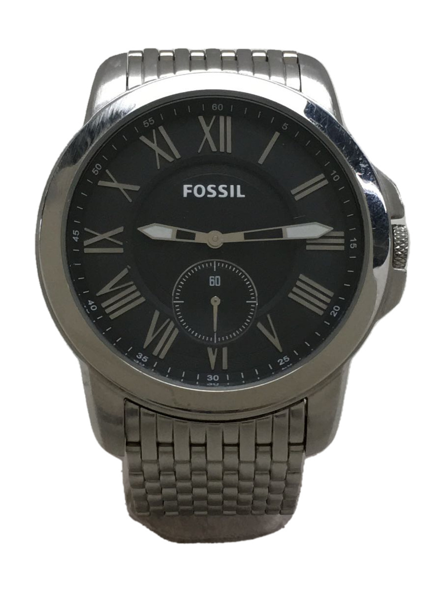 FOSSIL◆クォーツ腕時計/アナログ/ステンレス/BLK