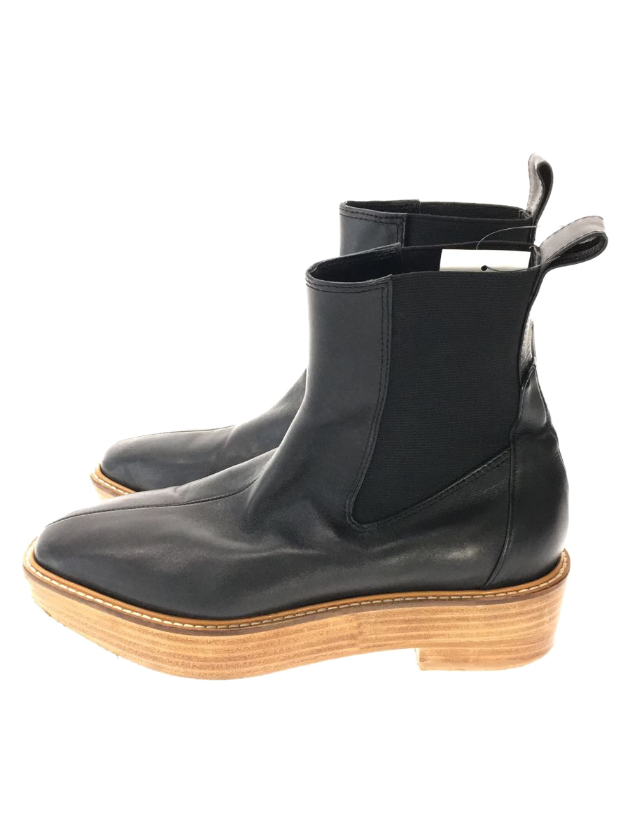 TODAYFUL◇20AW/Platform Leather Boots/ブーツ/サイドゴア37/BLK