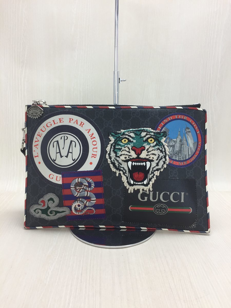 GUCCI◇バッグ/-/マルチカラー/496346/ナイトクーリエ/GGスプリーム