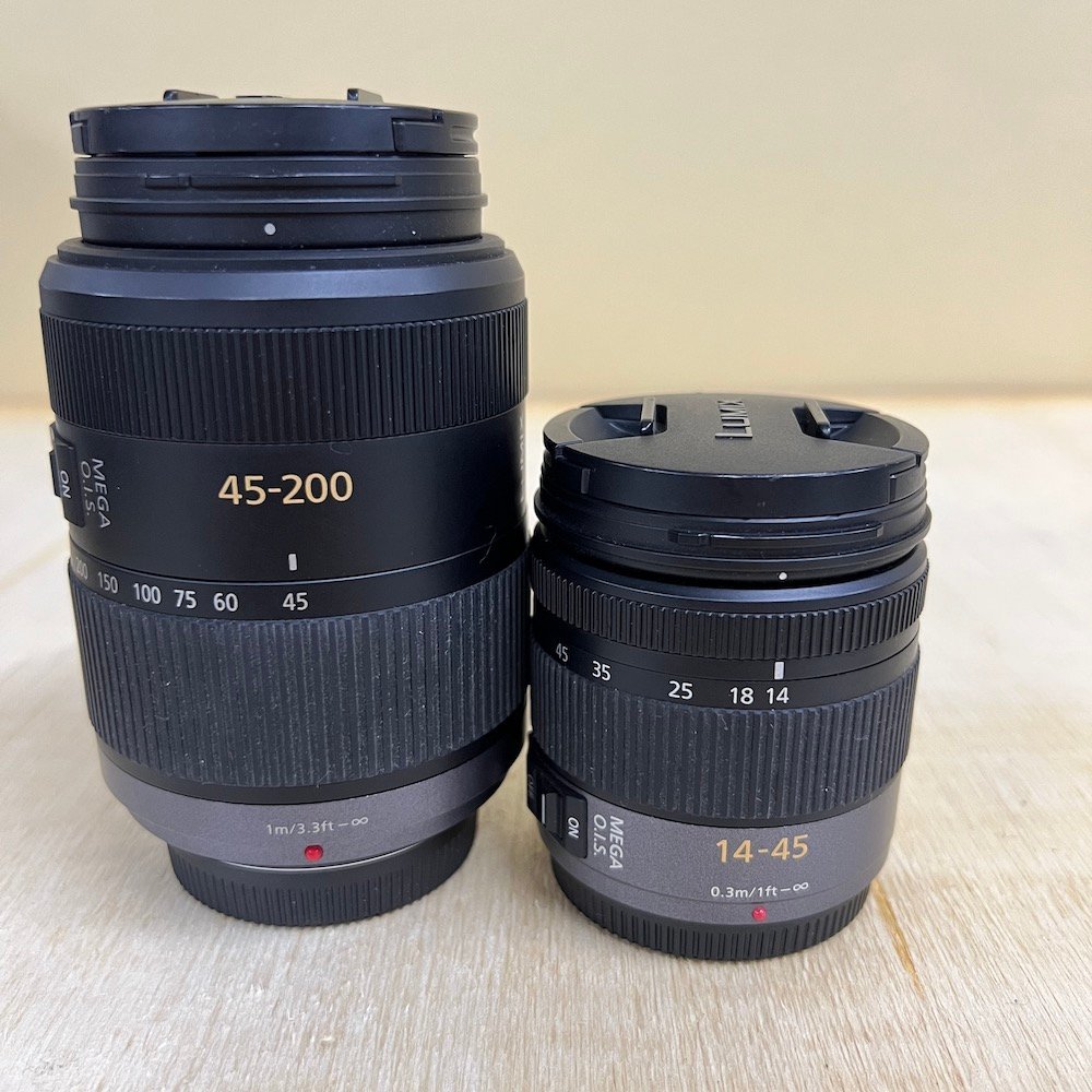 サマーセール35%オフ ☆panasonic LUMIX G1 14-45 45-200 ダブルレンズ